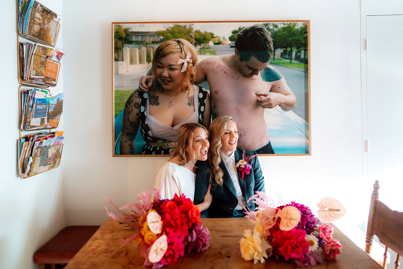A Colorful Disco Wedding at Vin and Flower in Perth – photo 1