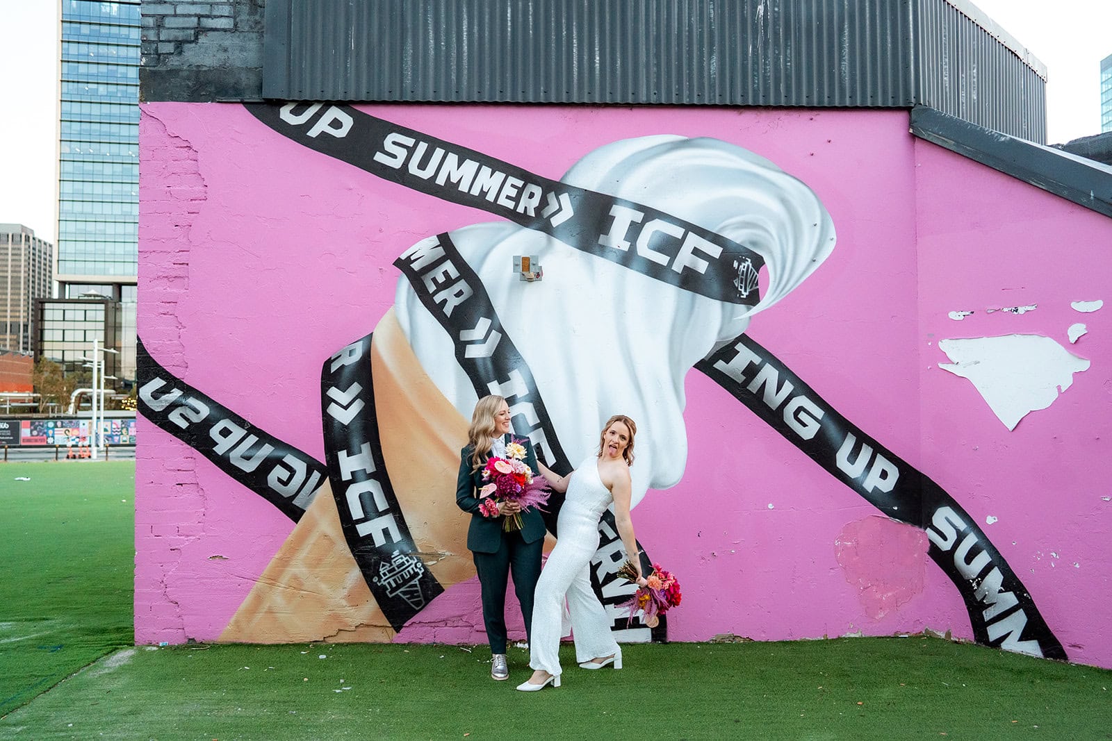 A Colorful Disco Wedding at Vin and Flower in Perth – photo 14