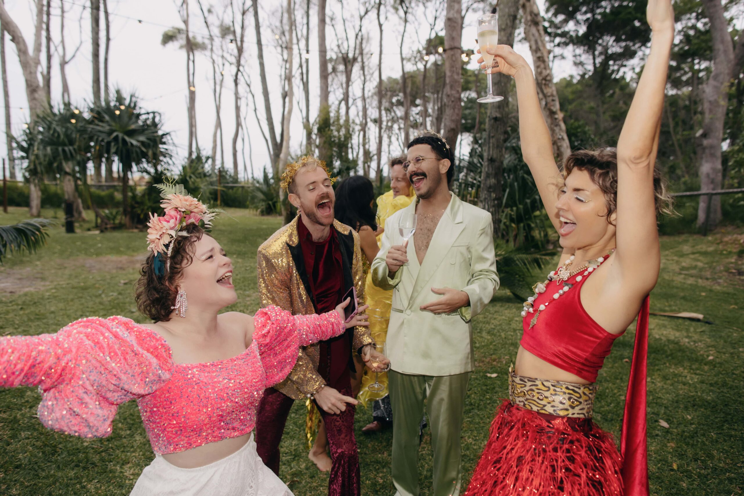 Forty Brooms, One Beach, and a Platonic Wedding Spell โ photo 25