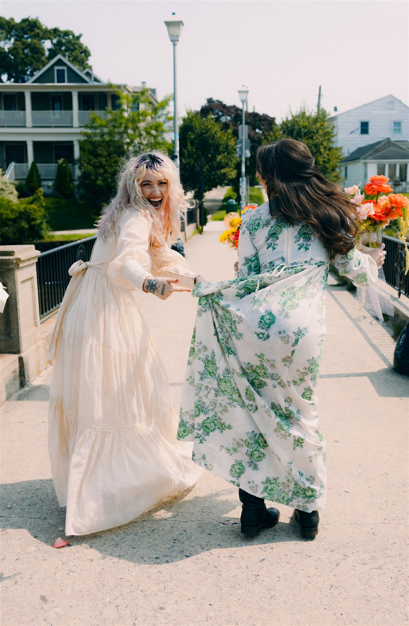 Eclectic Vintage Fashion for a Boardwalk Elopement in Asbury Park โ photo 14