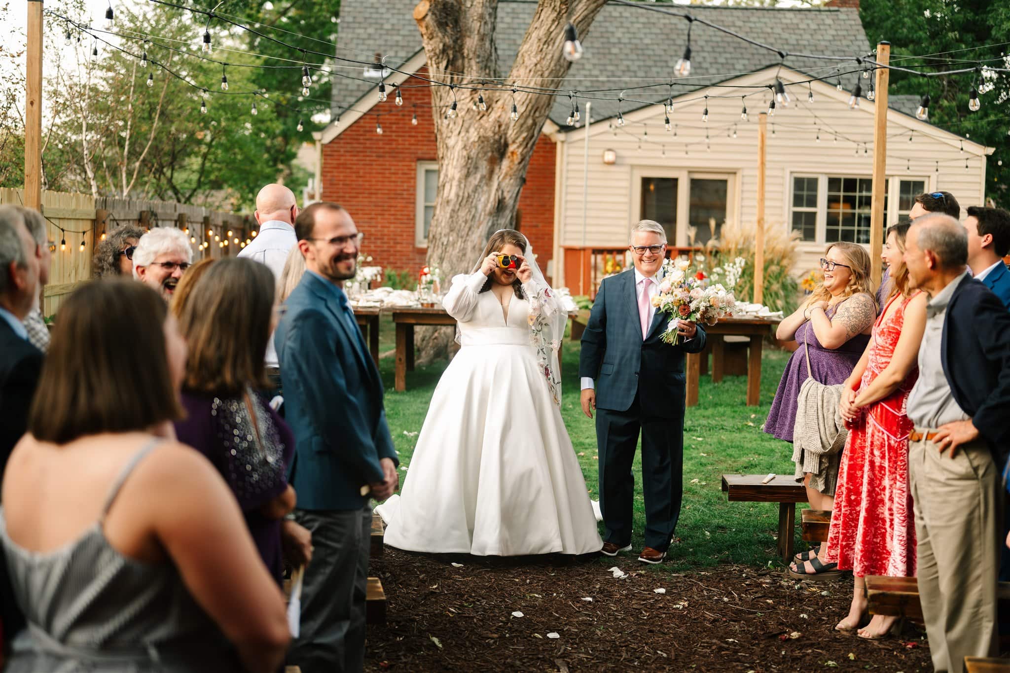A Des Moines Backyard Wedding with Lanterns and S’mores – photo 8