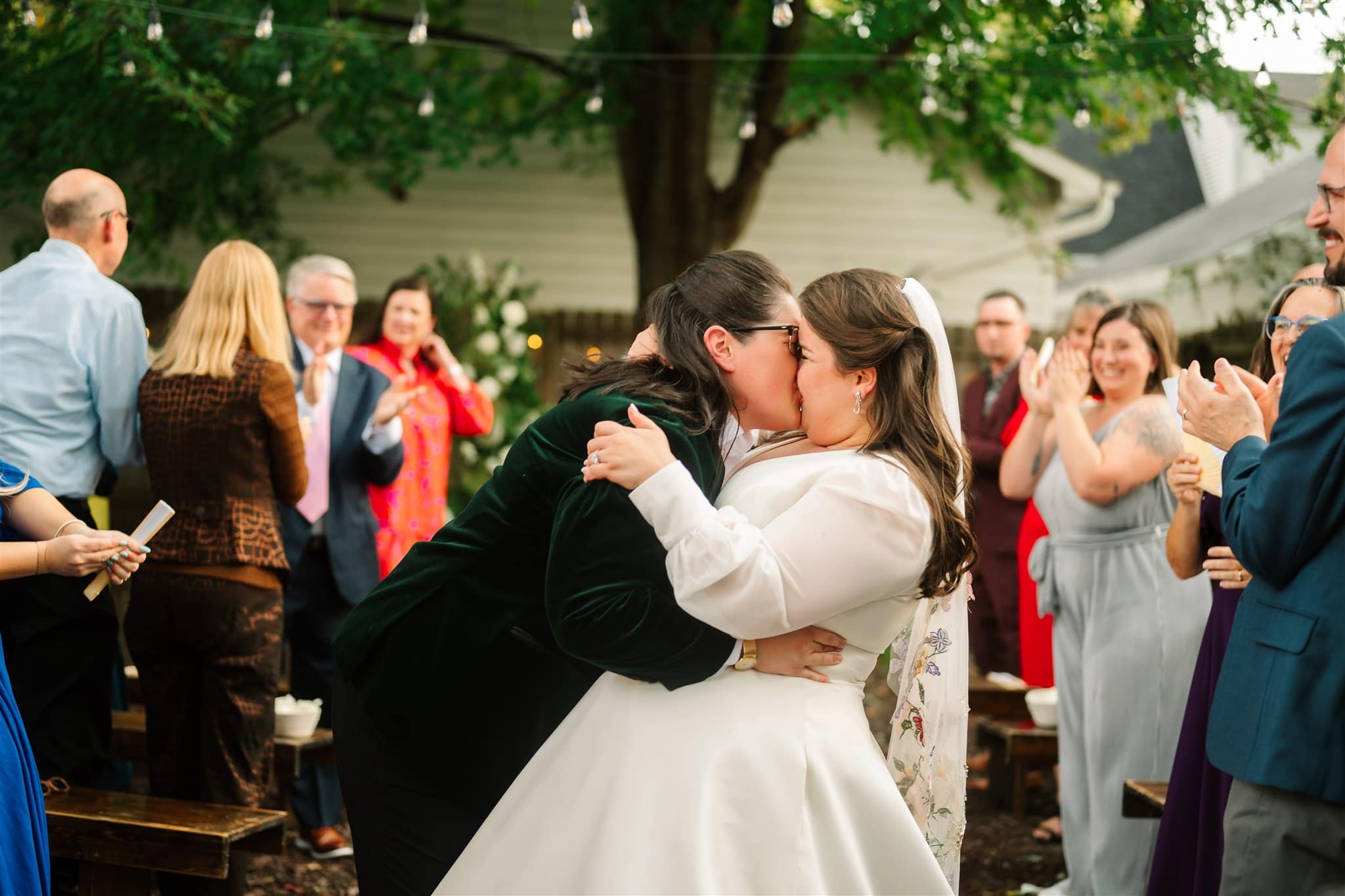 A Des Moines Backyard Wedding with Lanterns and S’mores – photo 13