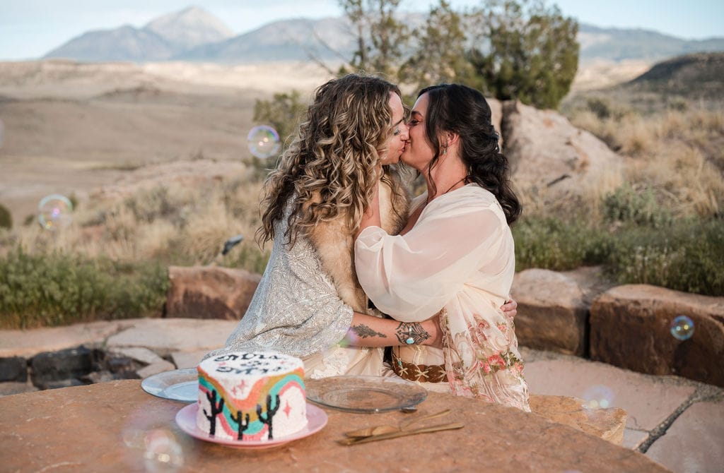 Southwest Desert Styling with Disco Balls and Rainbow Details – photo 4