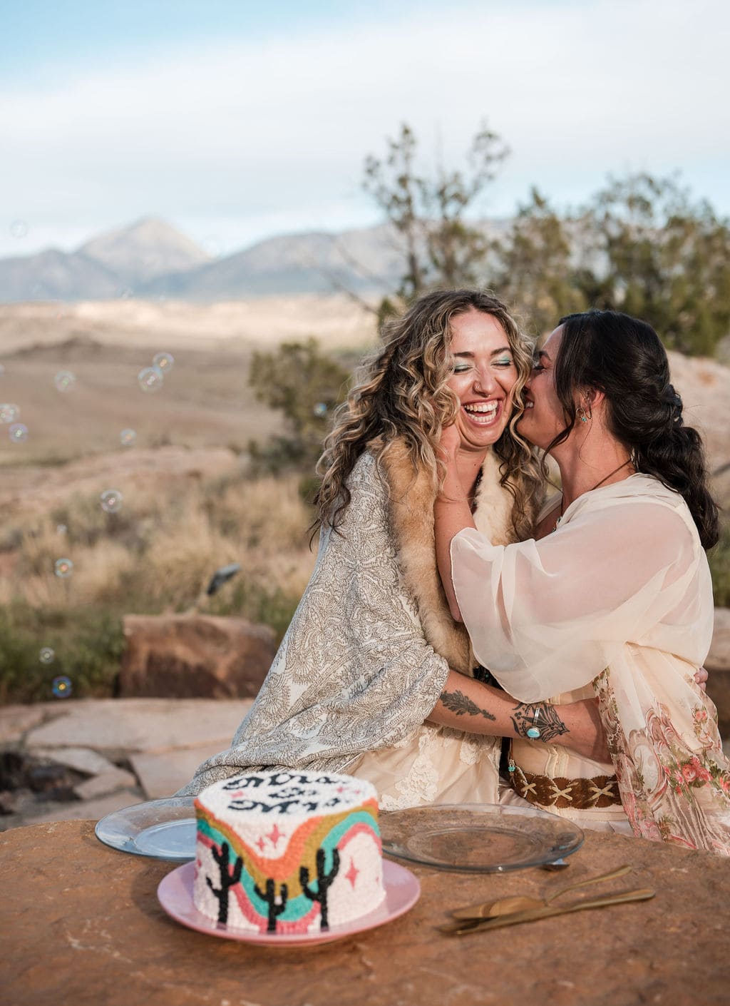 Southwest Desert Styling with Disco Balls and Rainbow Details – photo 5