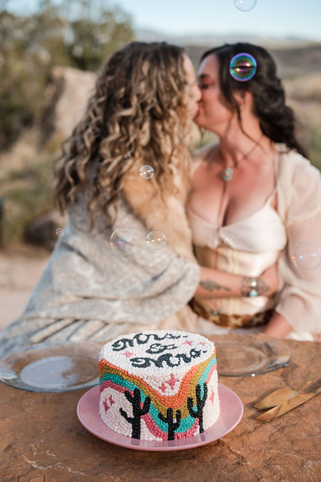 Southwest Desert Styling with Disco Balls and Rainbow Details – photo 6