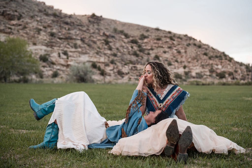 Southwest Desert Styling with Disco Balls and Rainbow Details – photo 12