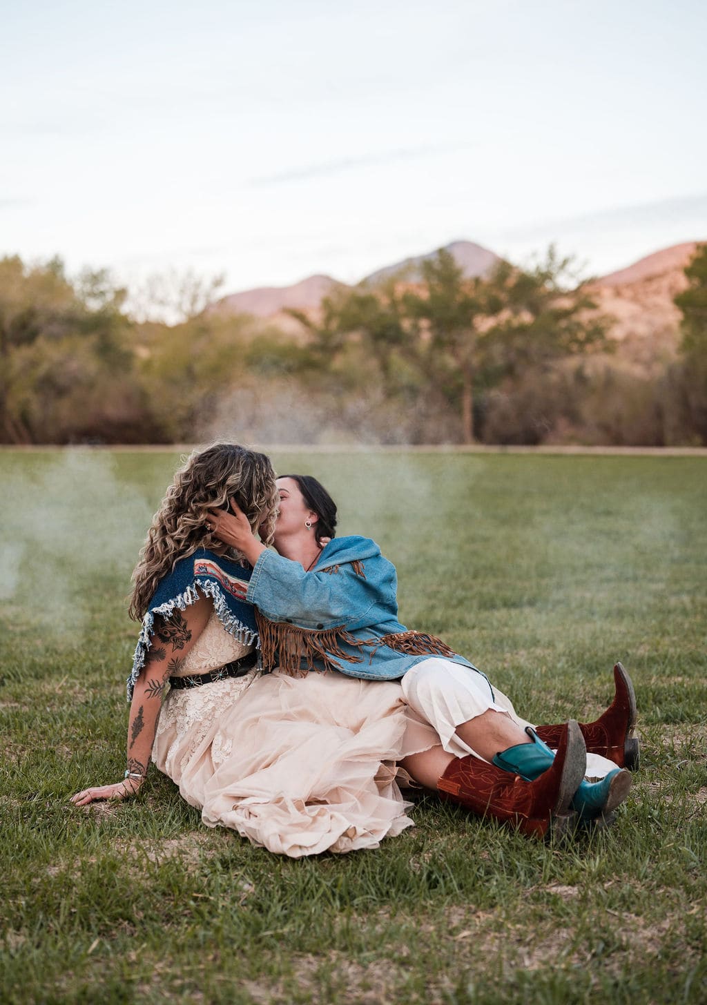 Southwest Desert Styling with Disco Balls and Rainbow Details – photo 14