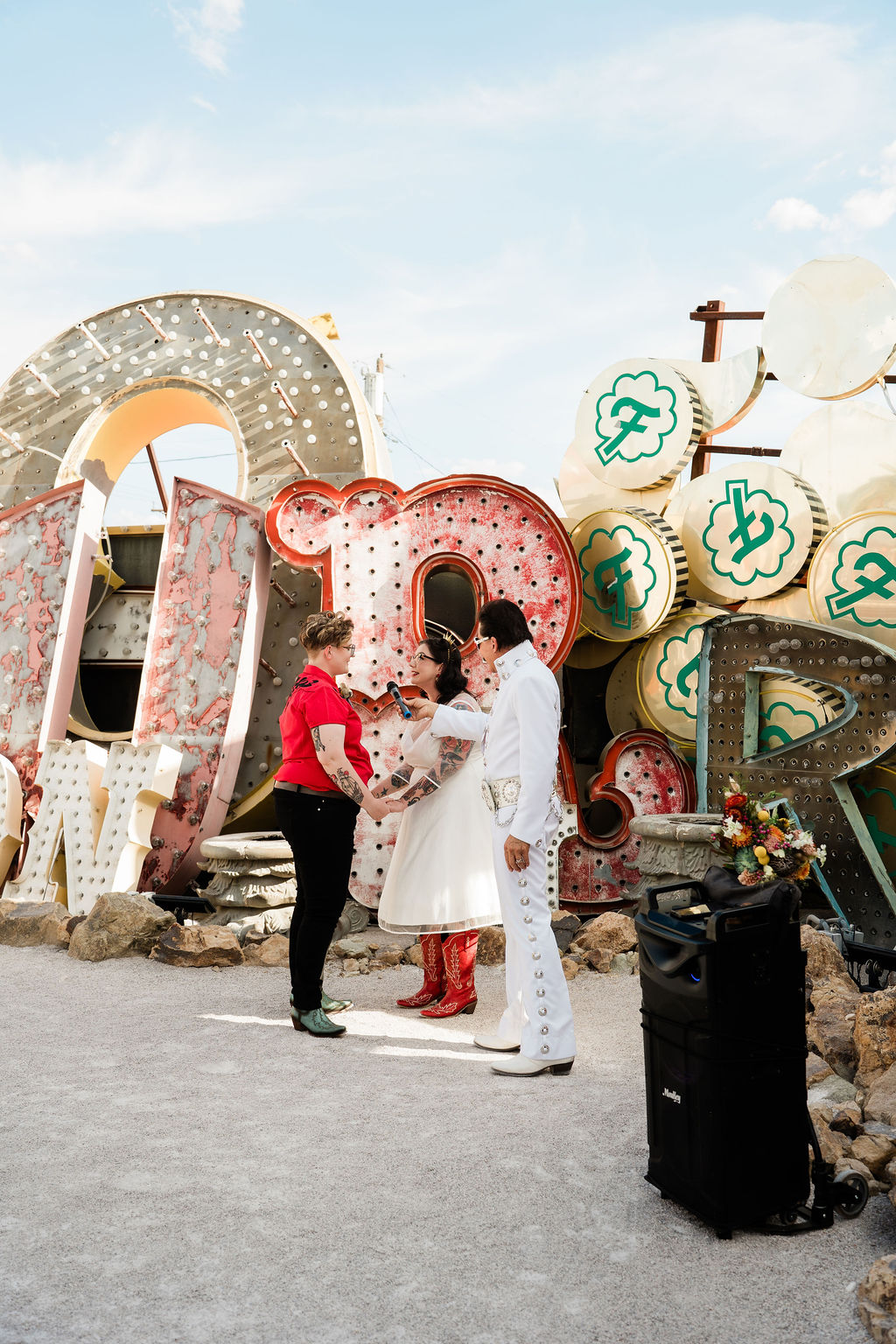A Neon Museum Elopement with Elvis, Tattoos, and Vegas Lights – photo 5