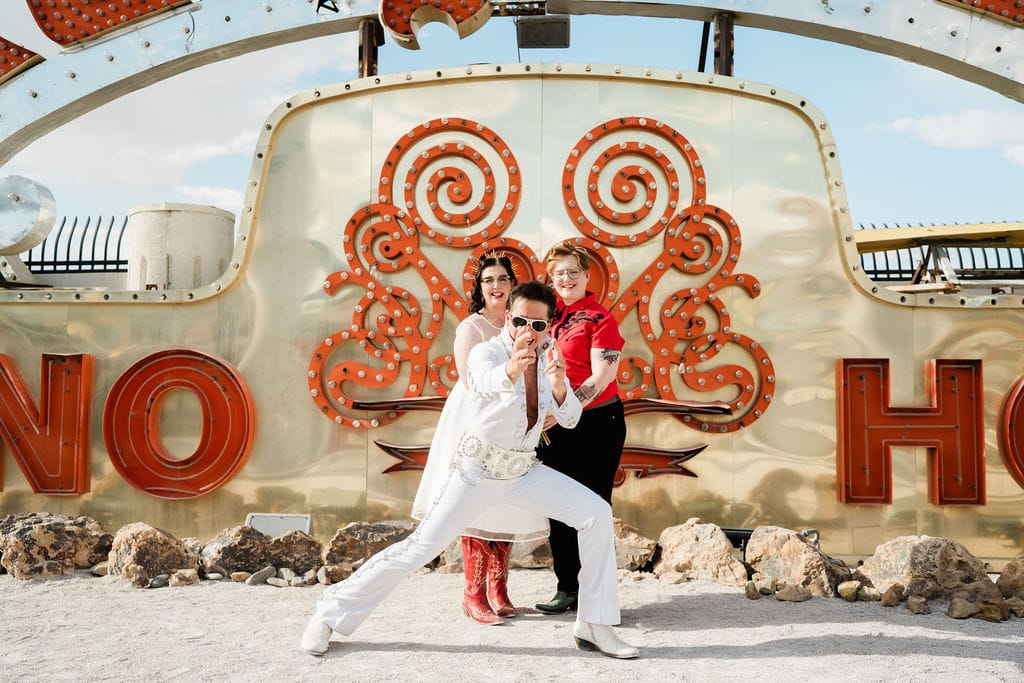 A Neon Museum Elopement with Elvis, Tattoos, and Vegas Lights – photo 8