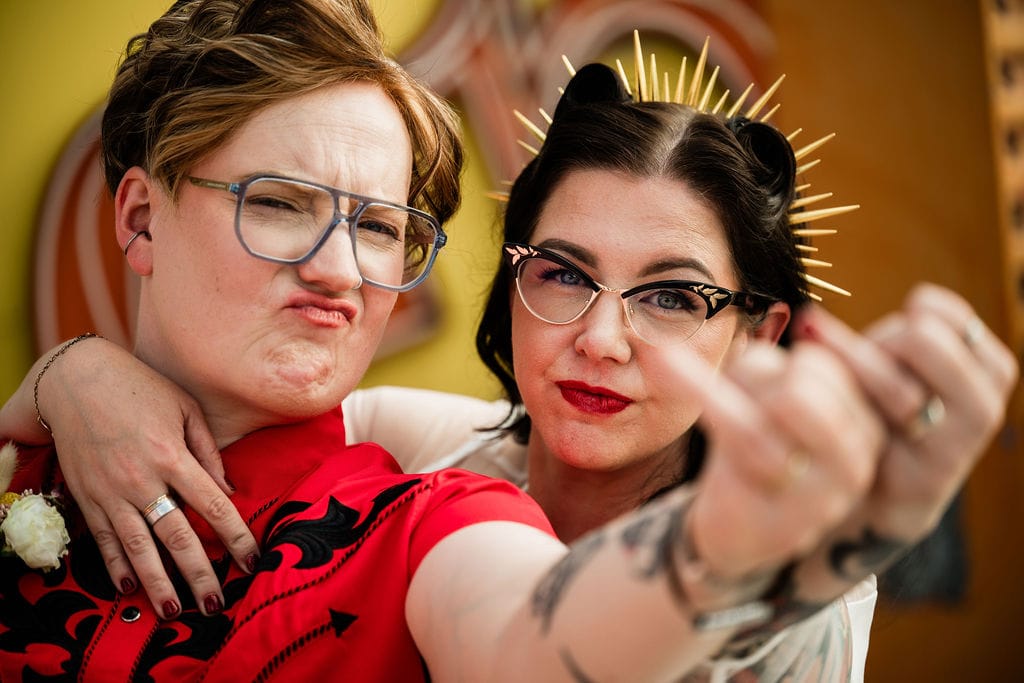 A Neon Museum Elopement with Elvis, Tattoos, and Vegas Lights – photo 14