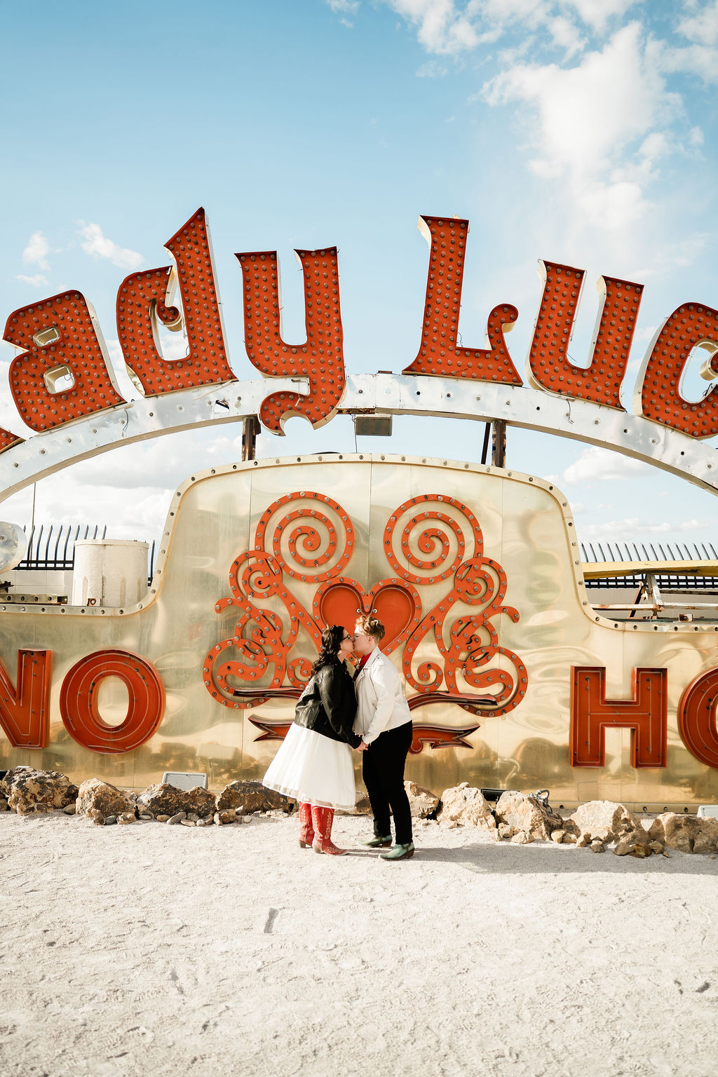 A Neon Museum Elopement with Elvis, Tattoos, and Vegas Lights – photo 18