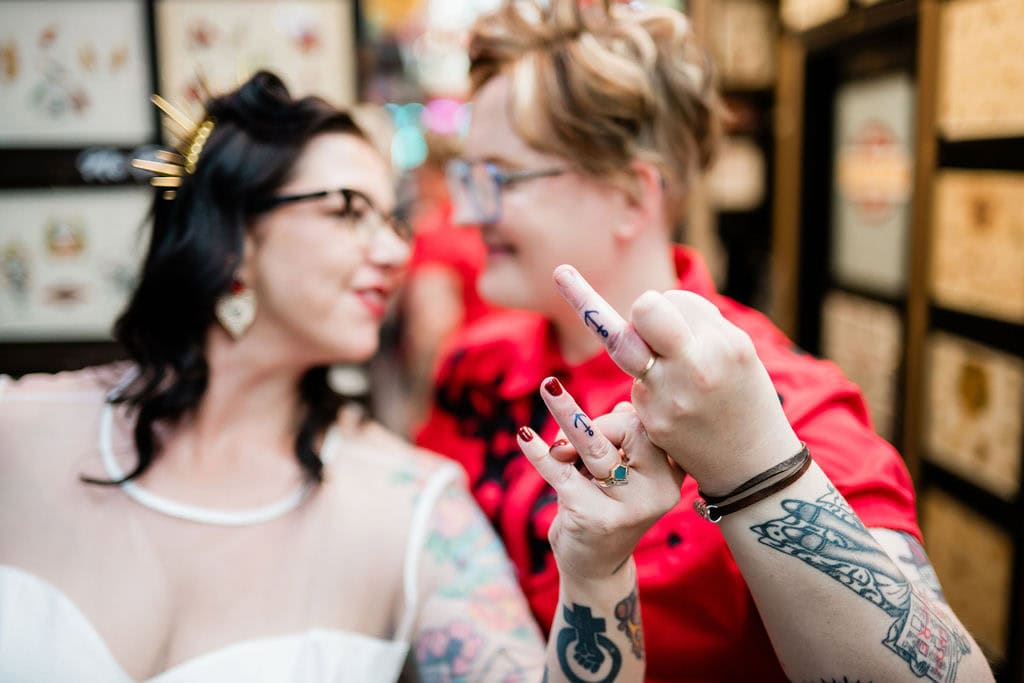 A Neon Museum Elopement with Elvis, Tattoos, and Vegas Lights – photo 25