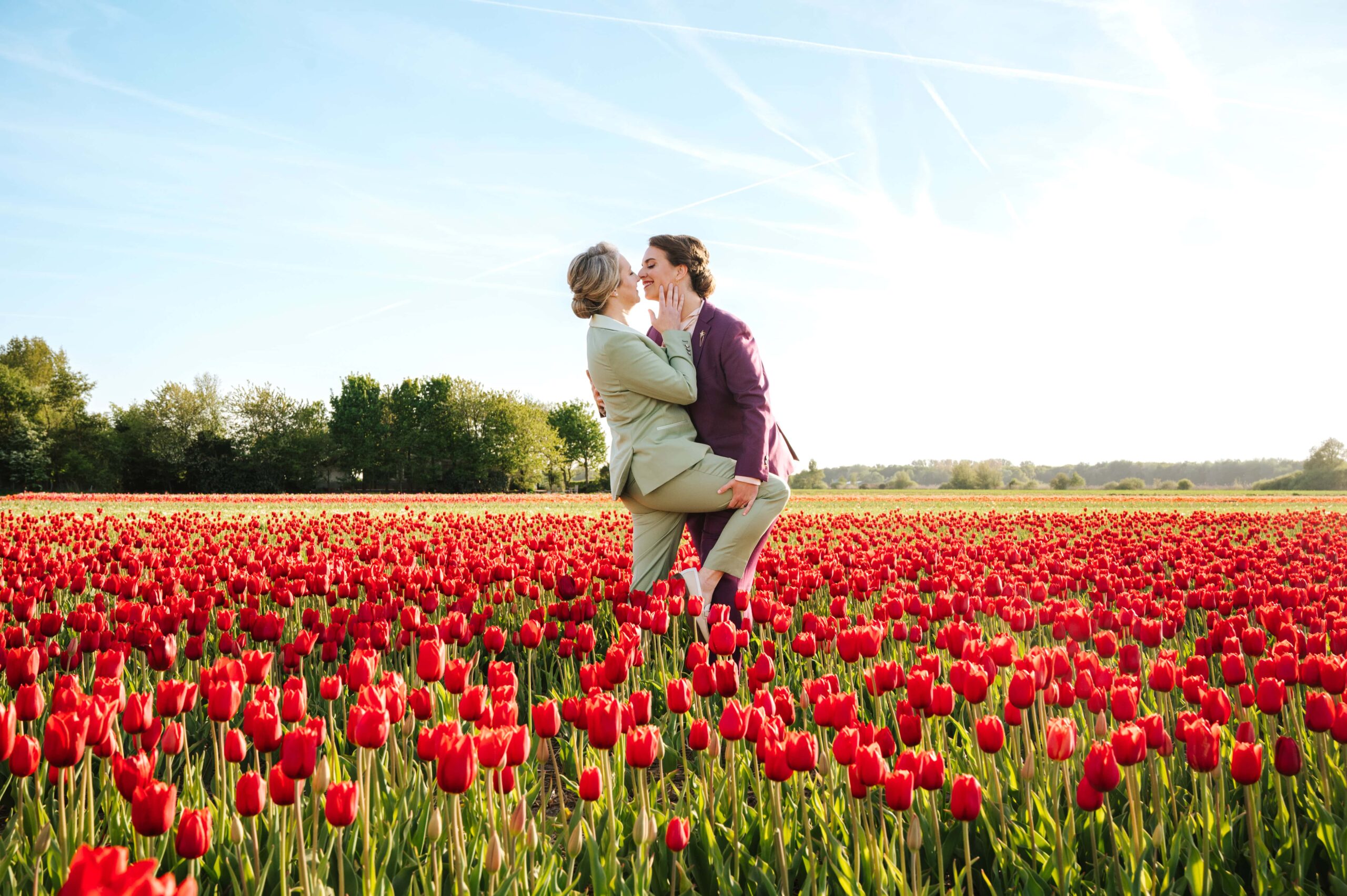 A Colorful Amsterdam Tulip Field Elopement โ photo 6