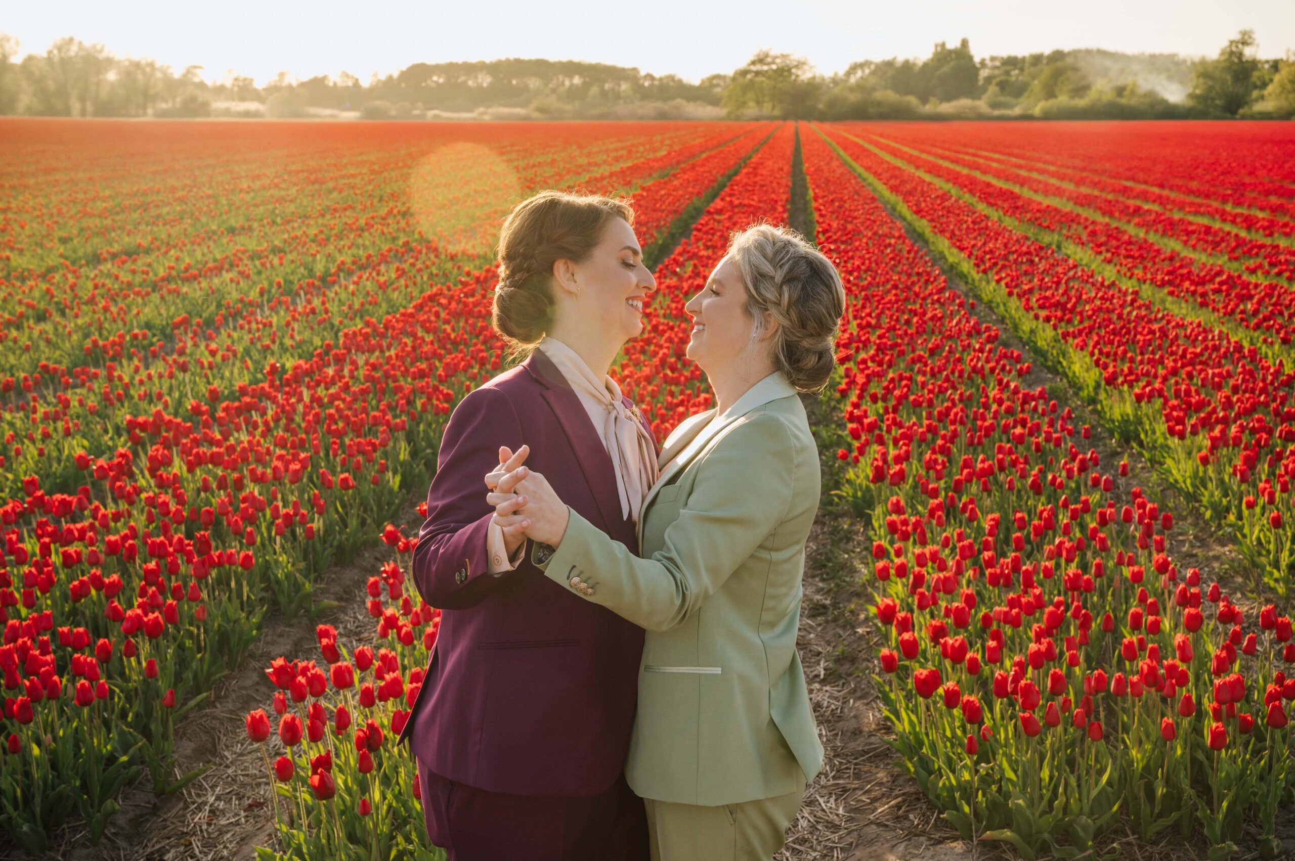 A Colorful Amsterdam Tulip Field Elopement โ photo 22