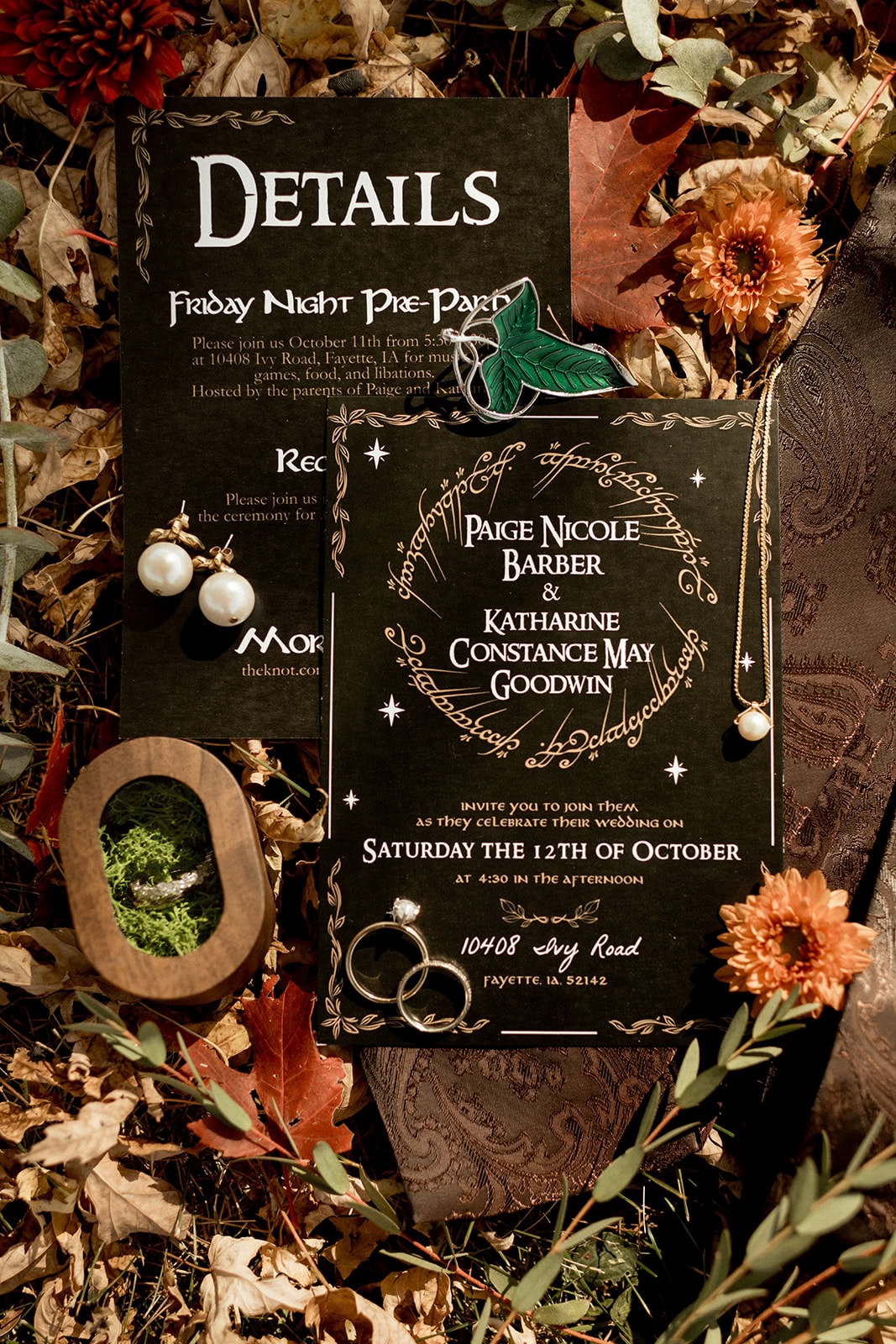 A Lord of the Rings Inspired Wedding at an Iowa Vineyard