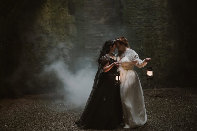 A Castlecore Romantasy Elopement at Bolton Castle