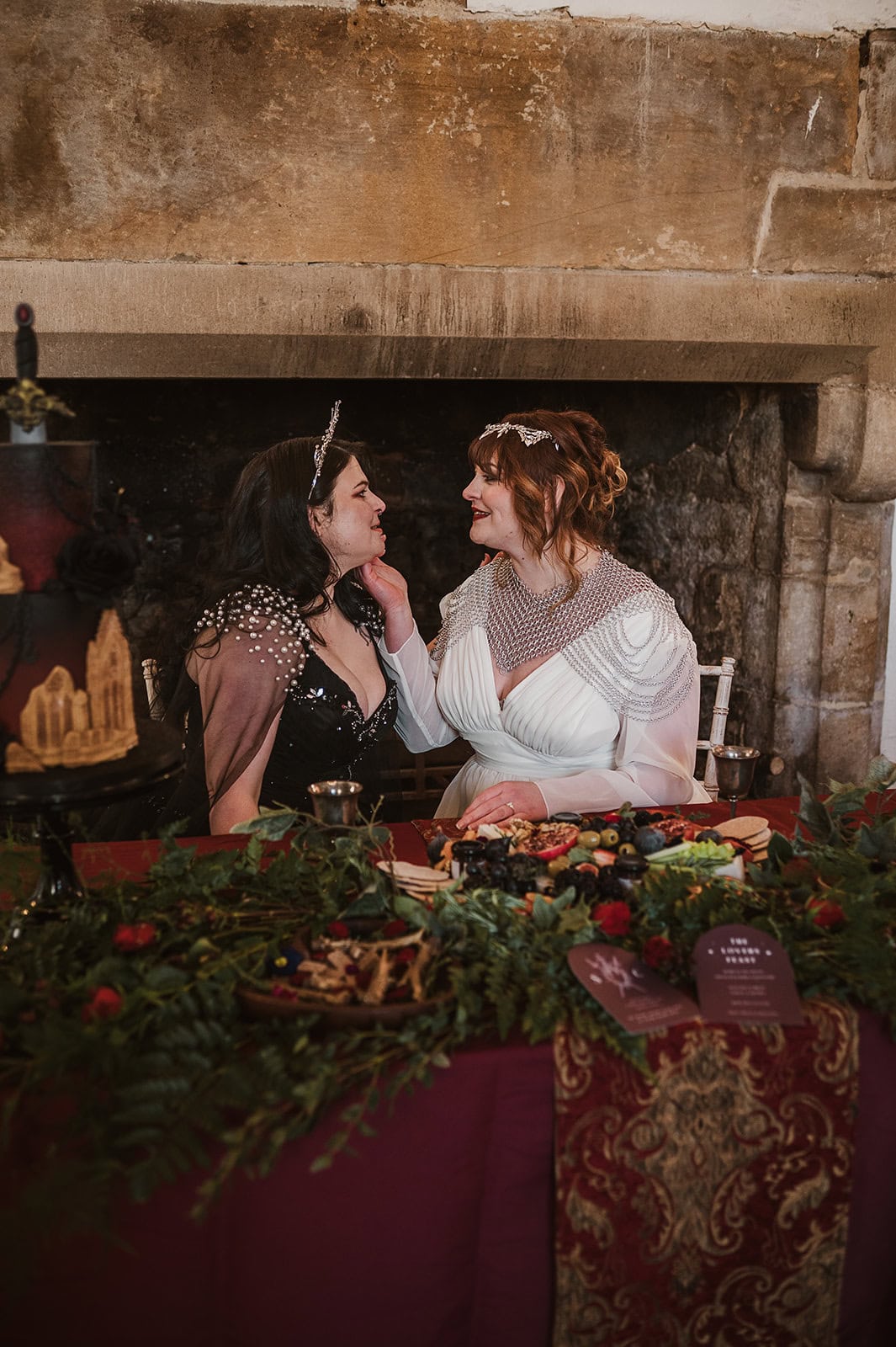 A Castlecore Romantasy Elopement at Bolton Castle – photo 30
