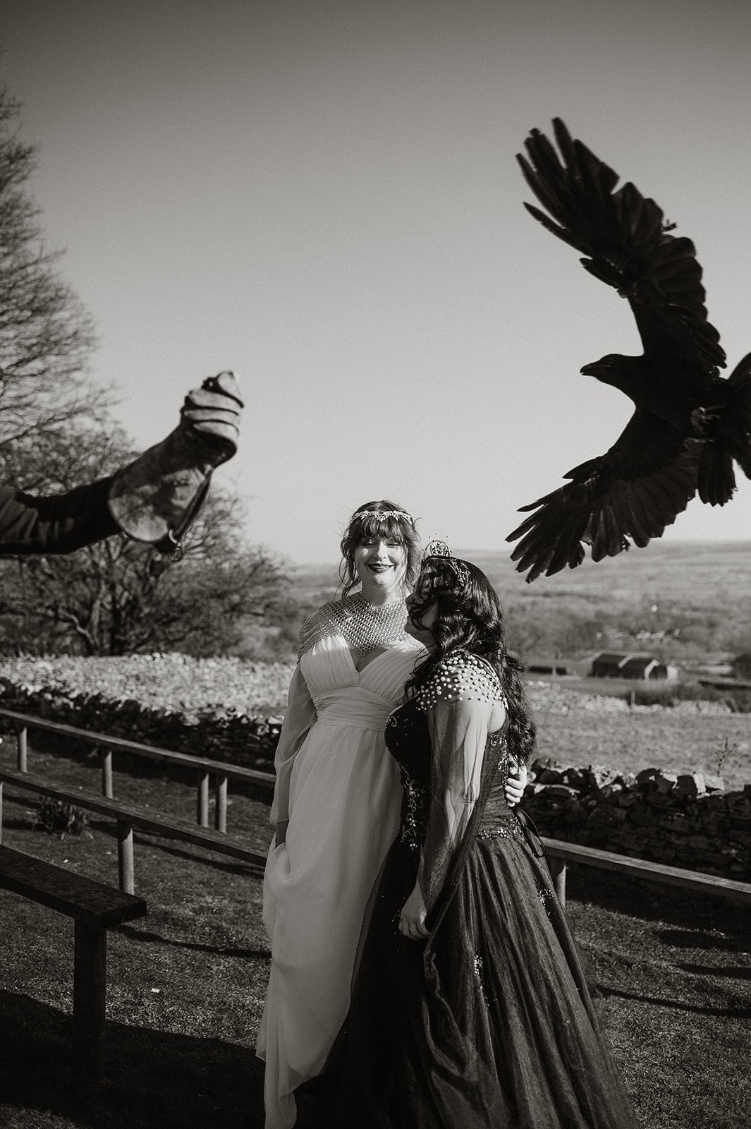 A Castlecore Romantasy Elopement at Bolton Castle – photo 34