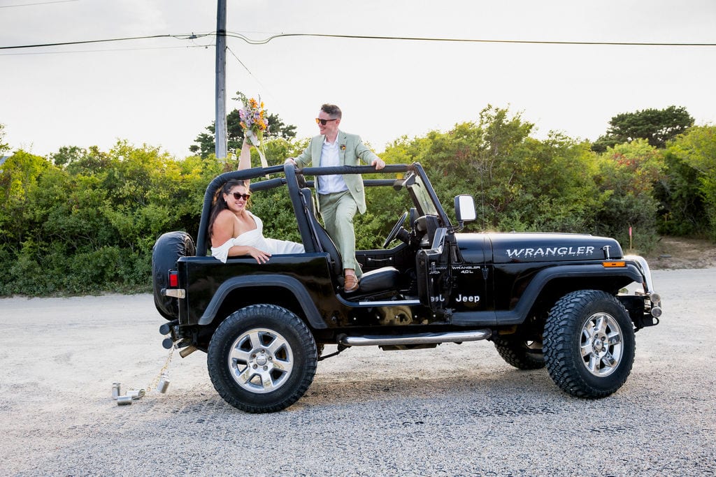 A Nantucket Summer Elopement with Wildflowers and Dockside Vows