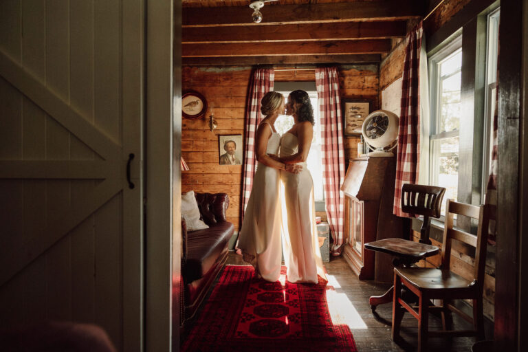 Wildflowers, Wigs, and a Creekside Wedding in the Catskills