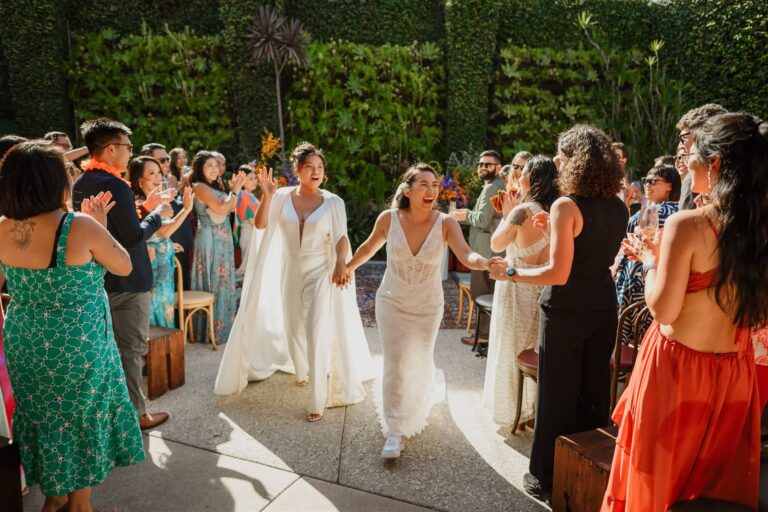 A SmogShoppe Wedding with Tropical Disco Energy