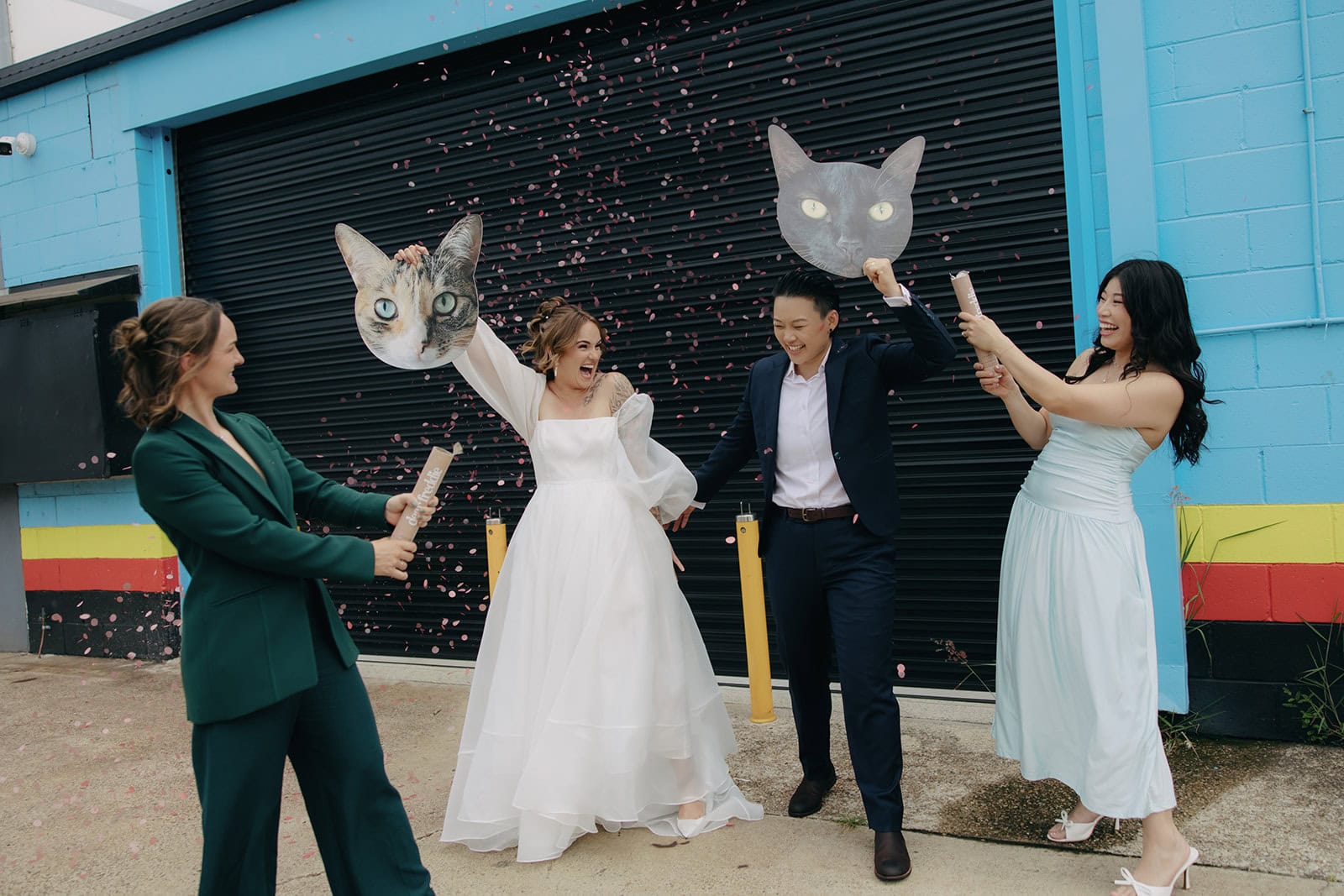 A Gold Coast Elopement with Giant Cat Heads and a Sunset Boat Ride