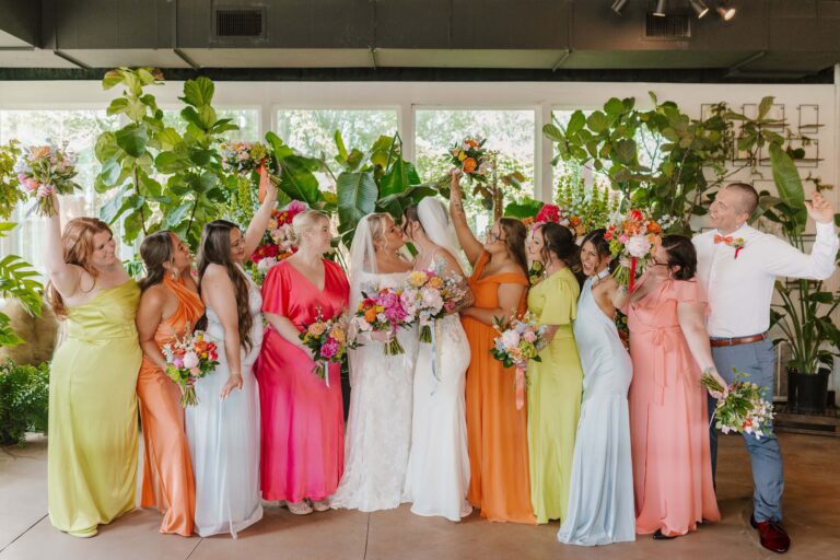 A Colourful Greenhouse Wedding at Honey Locust Farms
