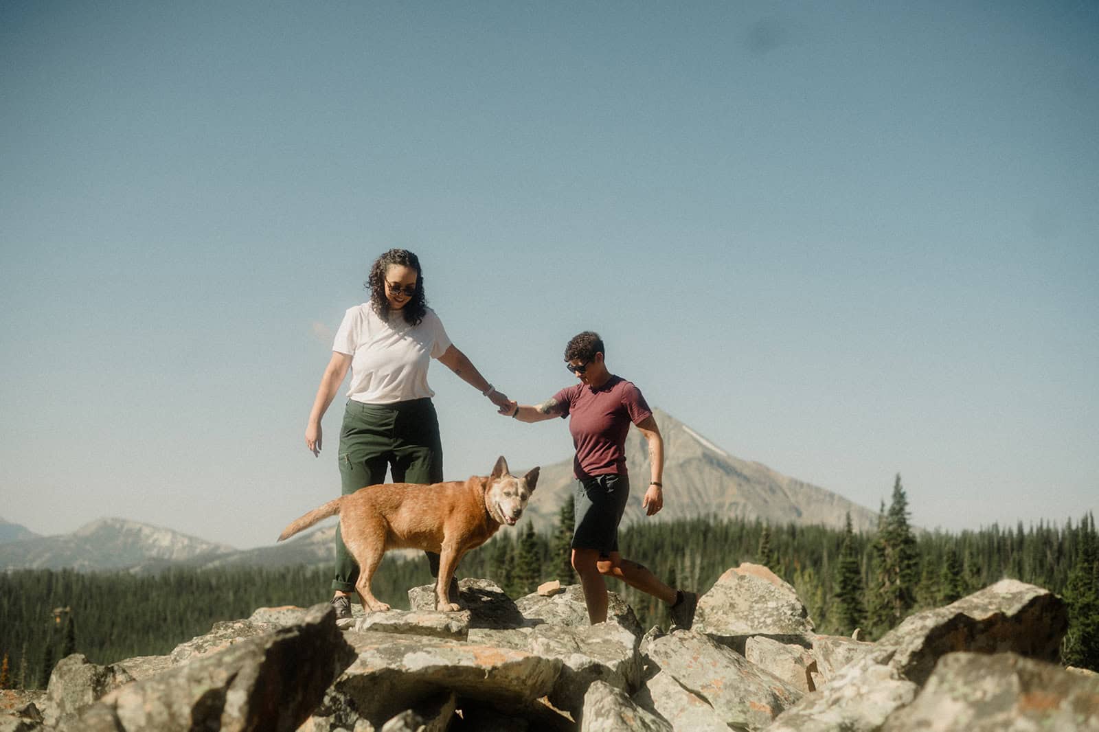 A Cozy Big Sky Hiking Engagement by Honeybee Weddings โ photo 4