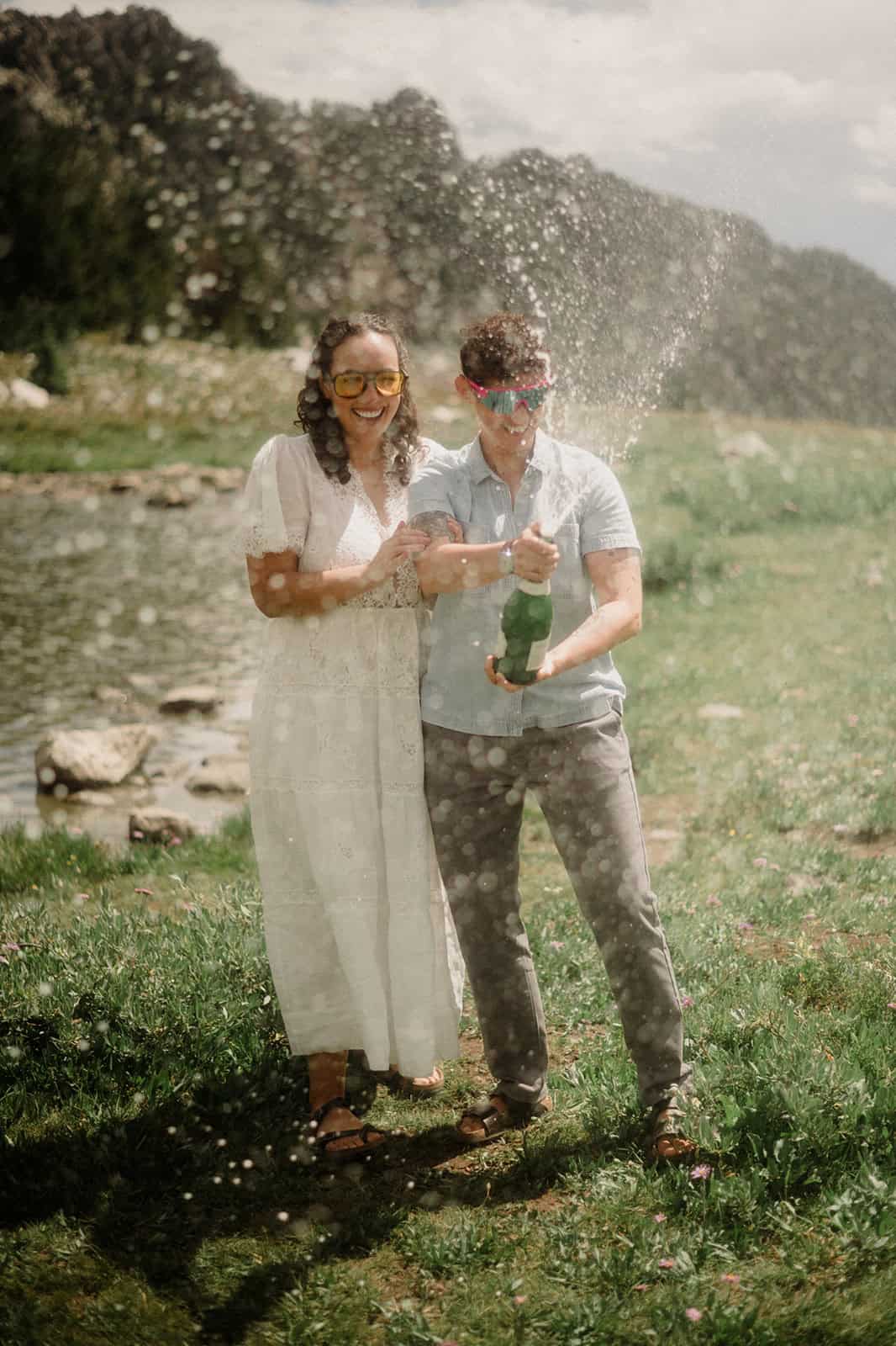A Cozy Big Sky Hiking Engagement by Honeybee Weddings โ photo 20