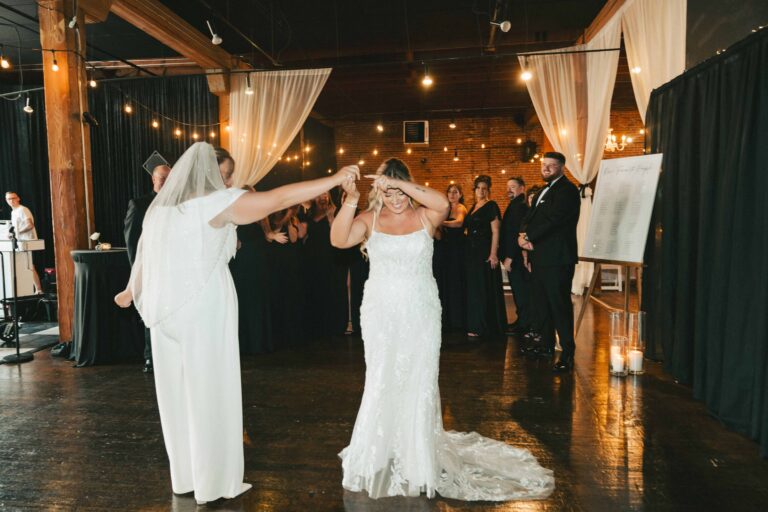 A Black and White Wedding in Chehalis with Candlelight and Dippin’ Dots