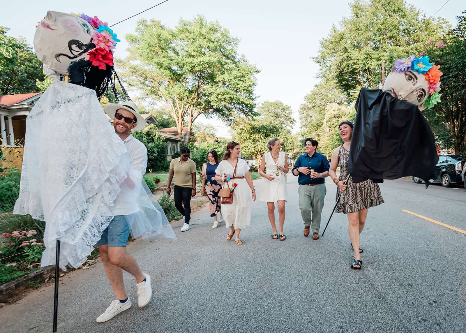 A Callejoneada Proposal in Atlanta with Paper Mâché Puppets and a Drink Donkey – photo 11