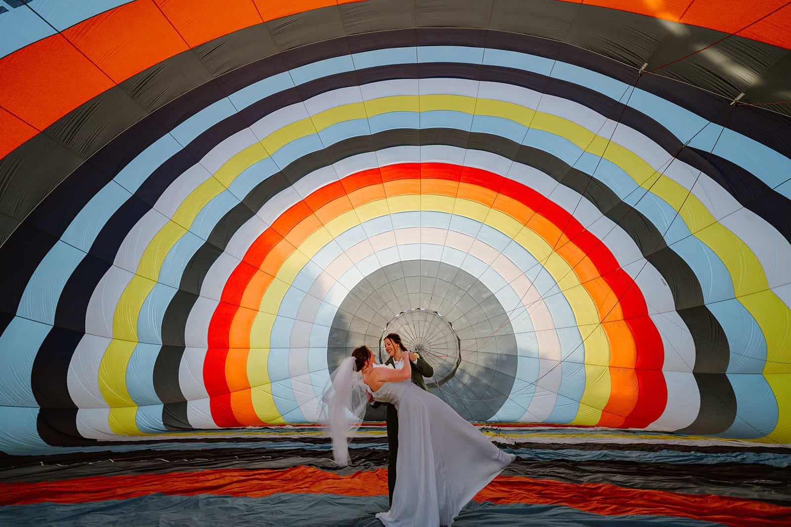 A Denver Hot Air Balloon Elopement with Private Vows