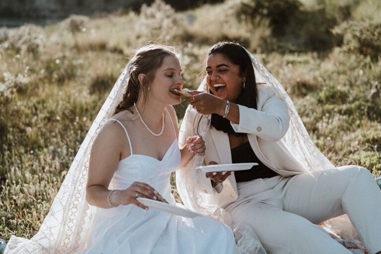 A Secret Montgomery Reservoir Elopement with Dupattas, Pizza and Champagne